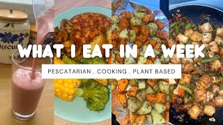 What I Eat In A Week  plant based pescatarian healthy meal ideas [upl. by Anairb431]