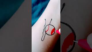 wait for ends💕💕 hairpins temporarytatoo diytattoo design shortfeed [upl. by Susana]