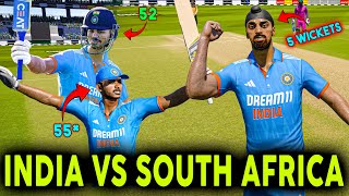 Arshdeep Fifer Sai🤝Lyer 50 to lead 10  🇮🇳 🆚 🇿🇦  Full Match Recreation  1st ODI [upl. by Ahsiliw]