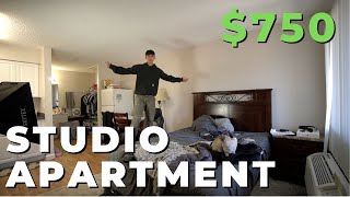 How to Move Out  Studio Apartment tour in EL Paso Texas [upl. by Ayanat]