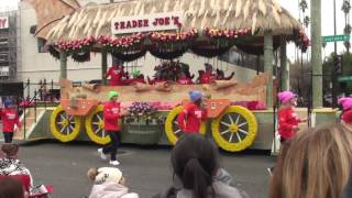 Trader Joes Float “All Aboard 50 Years of Serving the Best” Rose Parade 2017 [upl. by Uball695]