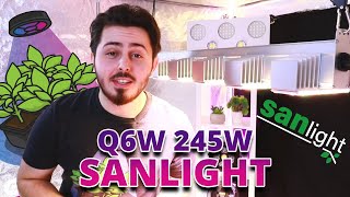 🔥 Présentation de la lampe LED Horticole Q6W 245W de Sanlight pour ta culture en intérieur  🌟 [upl. by Ardnoek]