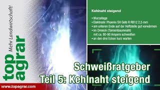 Tutorial Videoratgeber  Schweißen mit Christoph  Teil 5 Kehlnaht steigend [upl. by Aneekal340]