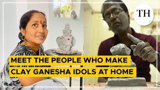 Meet the people who make clay Ganesha idols at home [upl. by Ledarf]