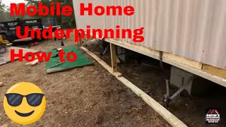 Mobile Home Underpinning [upl. by Tavis813]