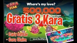 Cara ikut Airdrop KaraStar  Free 3 Kara Pet  Game mirip Axie Infinity [upl. by Debra]