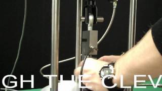 Tension Load Cell Force Calibration Using a Morehouse Universal Calibrating Machine [upl. by Valda]