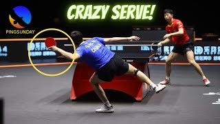 direct winning serve in table tennis [upl. by Edaj]