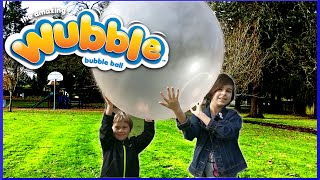 The Amazing Wubble Bubble Ball Review and Fun Family Play [upl. by Yumuk]