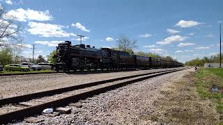 CPKC 2816 Steam Train at New Lisbon WI [upl. by Anrev]