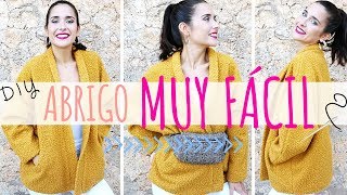 DIY Abrigo mujer MUY FÁCIL  Trazar patrones  Tutorial paso a paso [upl. by Enelyk369]