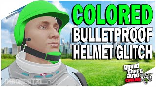 GTA 5 Colored Bulletproof Helmet Glitch Any Colored Helmets XBOX PS4 BEFF GTA 5 Glitches [upl. by Yolande]