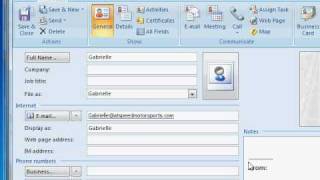 HOW TO Save Contacts in Outlook [upl. by Alracal625]