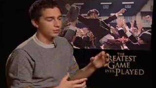 Shia LaBeouf interview for The Greatest Game Ever Played [upl. by Okramed]