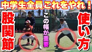 【ソフトテニス】中学生全員にやってほしい！ストロークが上手くなる股関節の使い方ampトレーニング！【長崎県講習会】 [upl. by Giza423]