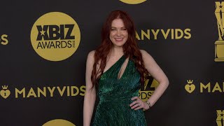 Maitland Ward 2022 XBIZ Awards Red Carpet Fashion Broll [upl. by Niwrehs592]