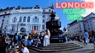 Piccadilly Circus Central London  London walk  London Life  London travel [upl. by Nitsej]