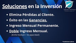 Tenemos Soluciones en la Inversión para ustedes busque su estabilidad con Solución Financiera FG [upl. by Holna533]