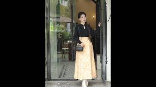 Traditional Chinese clothing Hanfu skirts Song Dynasty modern Hanfu 2860 [upl. by Itsim]