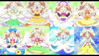 Jewelpet Miria all transformations [upl. by Eelyrag]