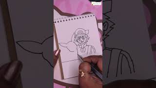 pikachu is sitting on the floor  draw pikachu easy  pikachu easy drawing  pokemon song [upl. by Nnyleahs136]