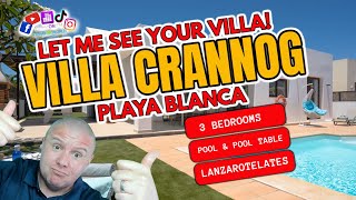 OMG this villa is stunning Get the full tour  Villa Crannog Playa Blanca Lanzarote [upl. by Iarised846]