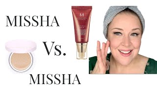 Missha Magic Cushion Vs Missha M BB Cream [upl. by Irb]