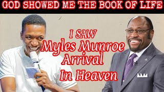 MAJOR LEVEL😲Prophet Uebert Angel Saw Dr Myles Munroe Arrival in Heaven Ive seen the book of Life [upl. by Haseefan]