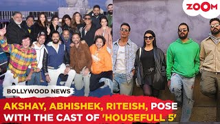 Akshay Kumar Abhishek Riteish Jacqueline amp others POSE on the set of Housefull 5 cruise shoot [upl. by Omixam165]