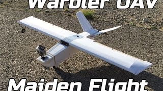 Warbler UAV Maiden Flight [upl. by Lihka36]