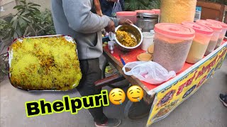 bhelpuri banana sikhe vah bhi Street food 😊😊😊 food streetfood gopro12 [upl. by Odlanra]