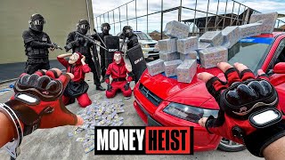 PARKOUR VS MONEY HEIST 6  BAD GUYS No ESCAPE from POLICE chase BELLA CIAO REMIX  Epic POV [upl. by Xever]