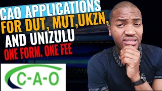 How to apply for admission at DUT MUT UKZN and UNIZULU online for 2023  CAO Online Applications [upl. by Dumm819]