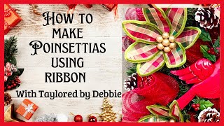 Poinsettia Flower Tutorial  Poinsettia Wreath Tutorial  Poinsettia  Christmas Decoration Ideas [upl. by Annuahs]