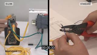 IOLink vs Standard Sensor Installation Time [upl. by Oznol]