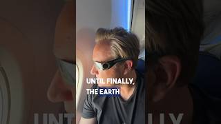 SOLAR ECLIPSE FROM AN AIRPLANE aviation airlinepilot minivlog avgeek solareclipse [upl. by Notfa]