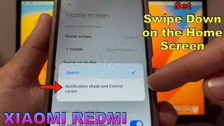 How to Set Swipe Down on the Home Screen on Xiaomi Redmi 13C [upl. by Annotahs]