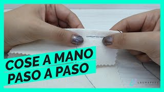 COMO COSER DOS TELAS A MANO [upl. by Urban245]