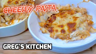 SUPER CHEESY PASTA BAKE ZITI  Gregs Kitchen [upl. by Aneehsor96]