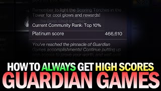 How to Always Get High Scores in Guardian Games Every Time On Every Strike Destiny 2 [upl. by Hoem]