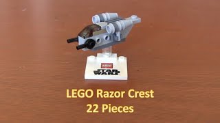 How To Build A Mini LEGO Star Wars Razor Crest 22 Pieces [upl. by Leander]