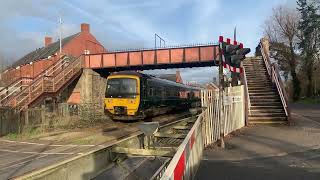 Crediton Station Level Crossing in Devon 06032023 [upl. by Meilen]