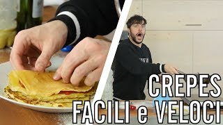 Come fare le crepes con la bottiglia  CUCINA PER PIGRI  Guglielmo Scilla  Cucina da Uomini [upl. by Sterne]