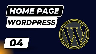 wordpress front page change  wordpress home page change  wordpress home page customization 04 [upl. by Ijneb]