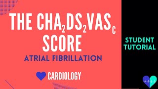 The CHADSVASC Score Atrial Fibrillation  Medical Tutorial [upl. by Akeem]