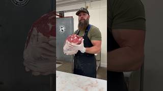 Removing the Lifter MeatFat Cap from a Beef Rib Section 🔪🥩 shorts shortsvideo viral fyp [upl. by Ahsyekal]