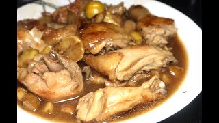 （3分鐘學煮）栗子炆雞Braised Chicken with Chestnut [upl. by Niemad]