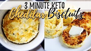 3 Minute Keto Coconut Flour Bread  Cheddar Biscuits [upl. by Colwen686]