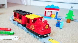 The 2018 LEGO Duplo Steam Train Set 10874 Review and Easy Instructions Video  Activity Ideas amp DIY [upl. by Latsryc]