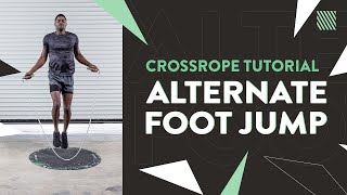 Jump Rope Tutorial  Alternate Foot Step from Crossrope [upl. by Llyrrad]